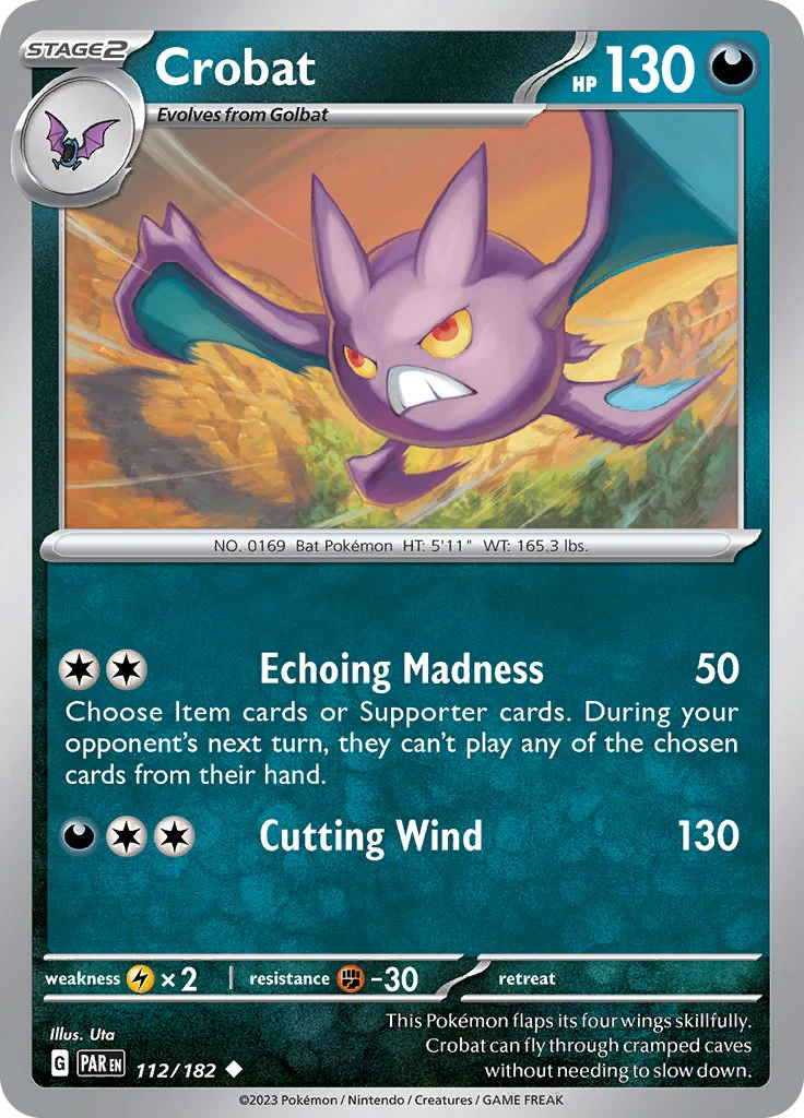 Crobat - 112/182 - (SV04: Paradox Rift)