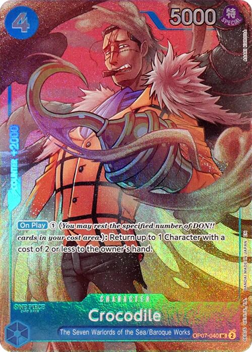 Crocodile (Seven Warlords of the Sea Binder Set) - OP07-040 - (One Piece Promotion Cards)