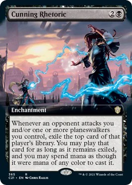 Cunning Rhetoric (Extended Art) - 365 - (Commander 2021)