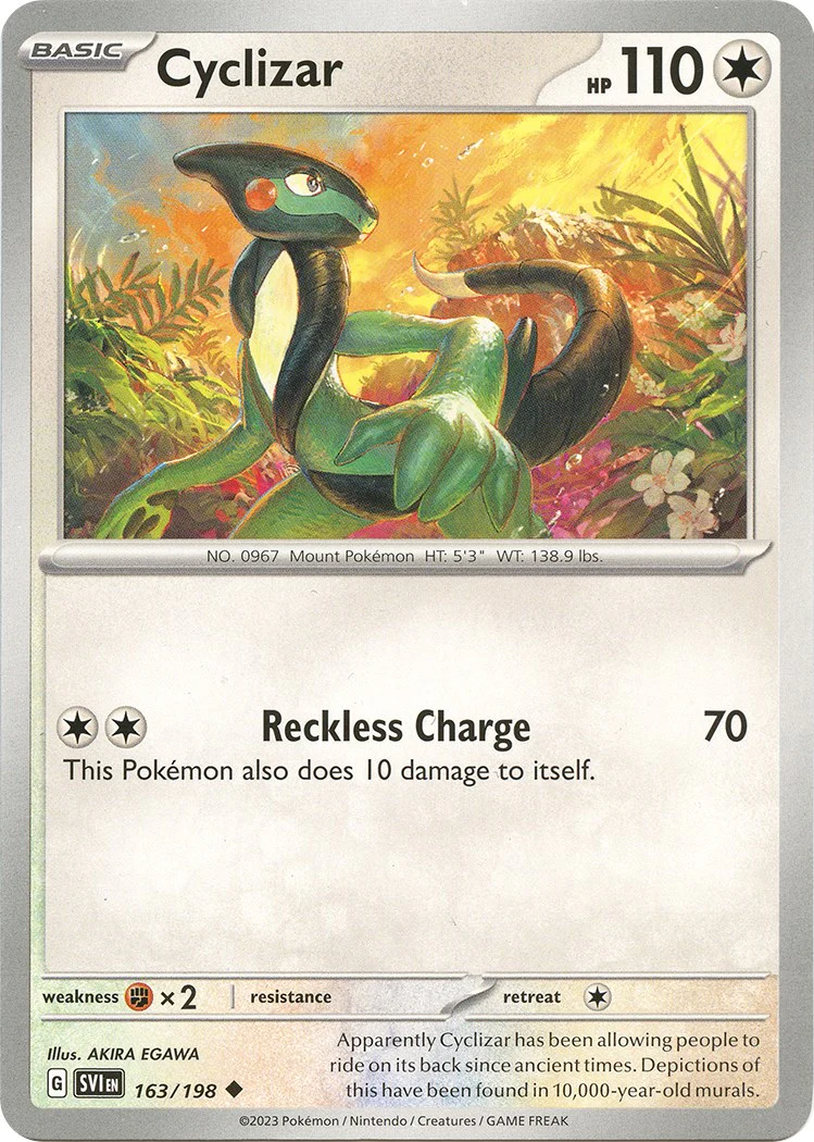 Cyclizar - 163/198 - 163/198 - (SV01: Scarlet & Violet Base Set)