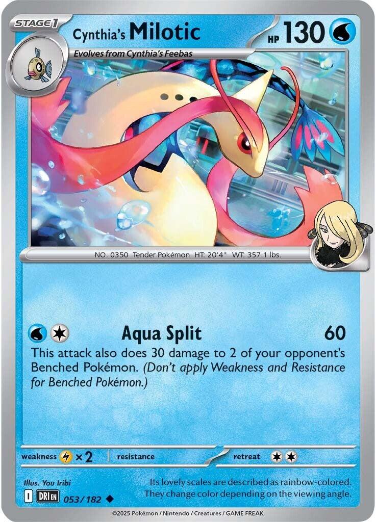 Cynthia's Milotic - 053/182 - (SV10: Destined Rivals)