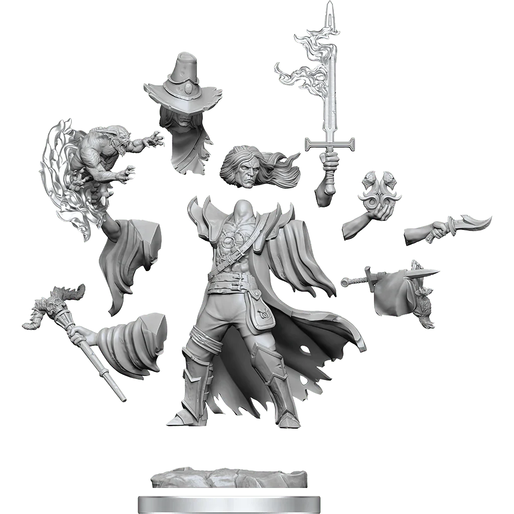 Dungeons & Dragons Frameworks: Human Warlock Male - Unpainted and Unassembled