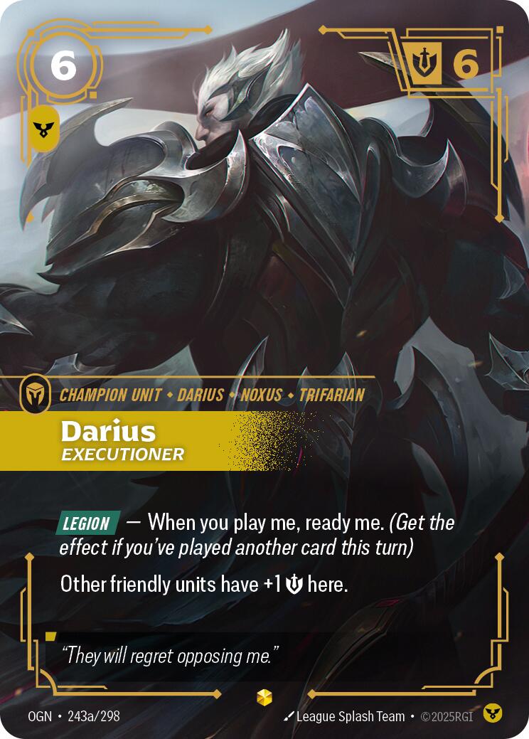 Darius - Executioner (Alternate Art) [OGN - 243a/298]