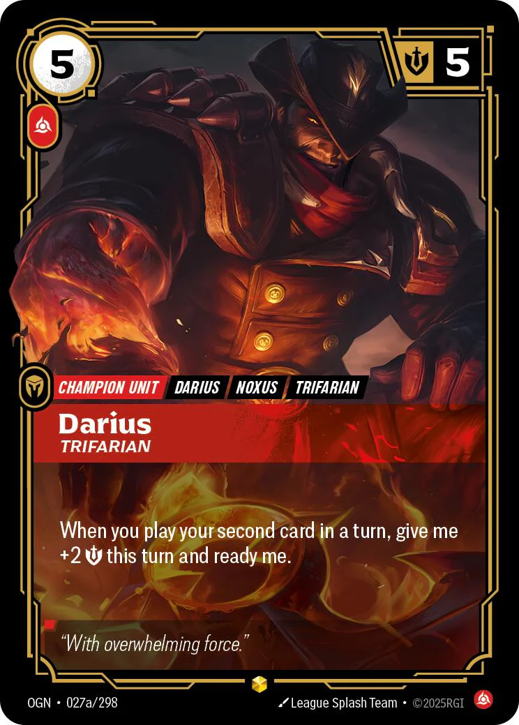 Origins - Darius - Trifarian (Alternate Art) 027a/298