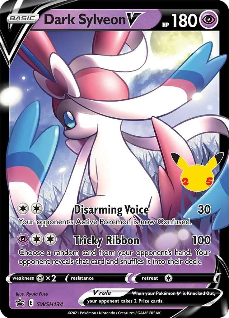 Dark Sylveon V - SWSH134 - SWSH134 - (SWSH: Sword & Shield Promo Cards)