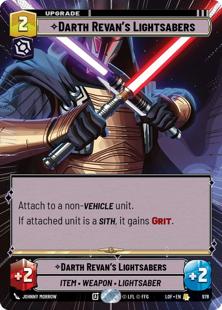 Darth Revan's Lightsabers (Hyperspace Foil) - 978 - (Legends of the Force)