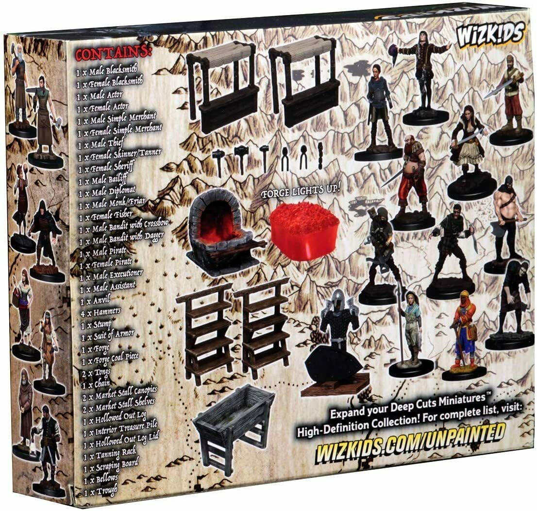 Deep Cuts Minis: Townspeople & Accessories (Unpainted) - Image 2