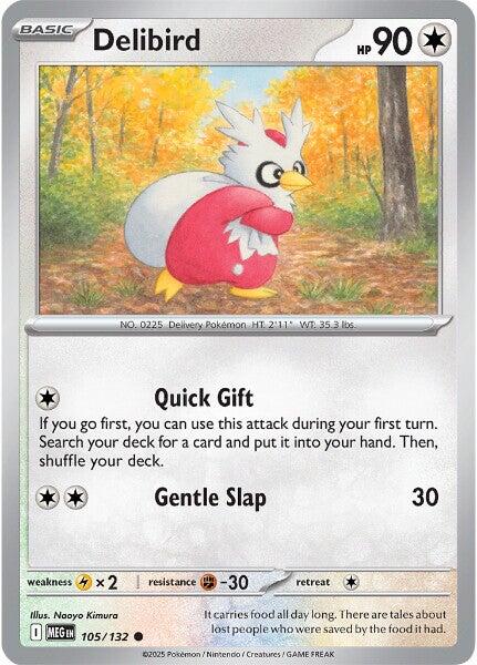 Delibird - 105/132 - 105/132 - (ME01: Mega Evolution)