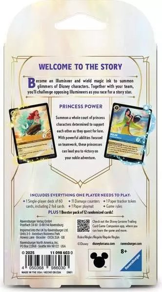 Disney Lorcana: Fabled Starter Deck - Amber & Sapphire Ariel & Mulan - Image 2