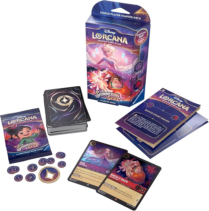 Disney Lorcana: Shimmering Skies - Starter Deck - Amethyst and Ruby - Image 2