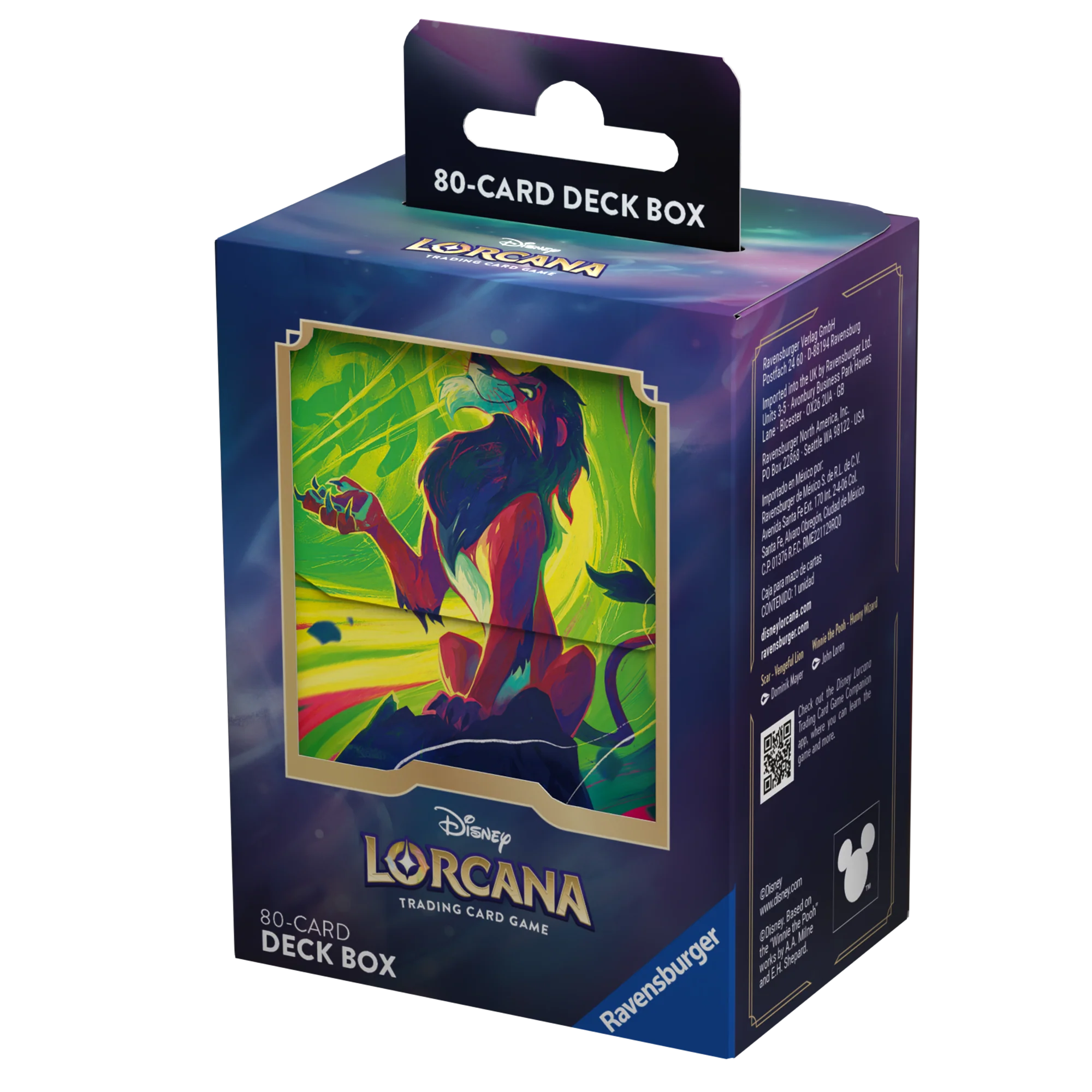 Disney Lorcana TCG: Azurite Sea - Scar - Deck Box