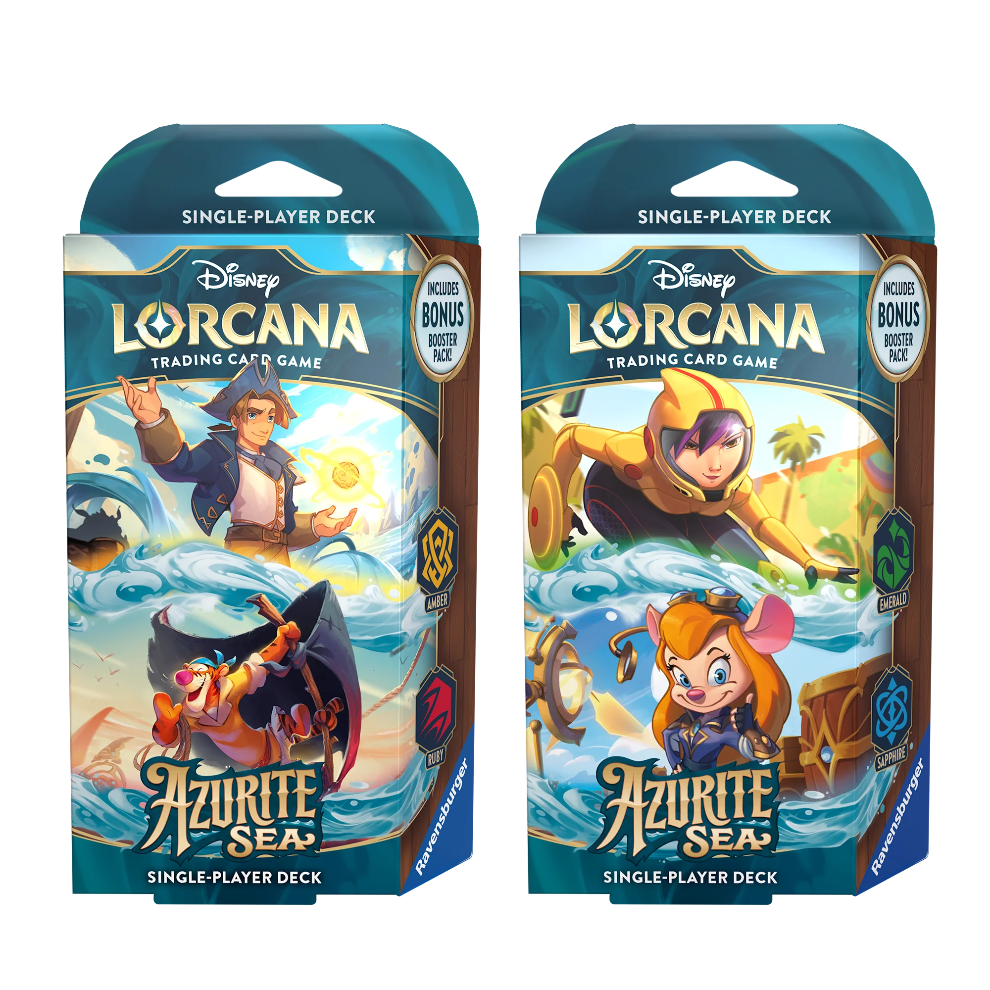 Disney Lorcana TCG: Azurite Sea - Starter Deck (Set of 2)