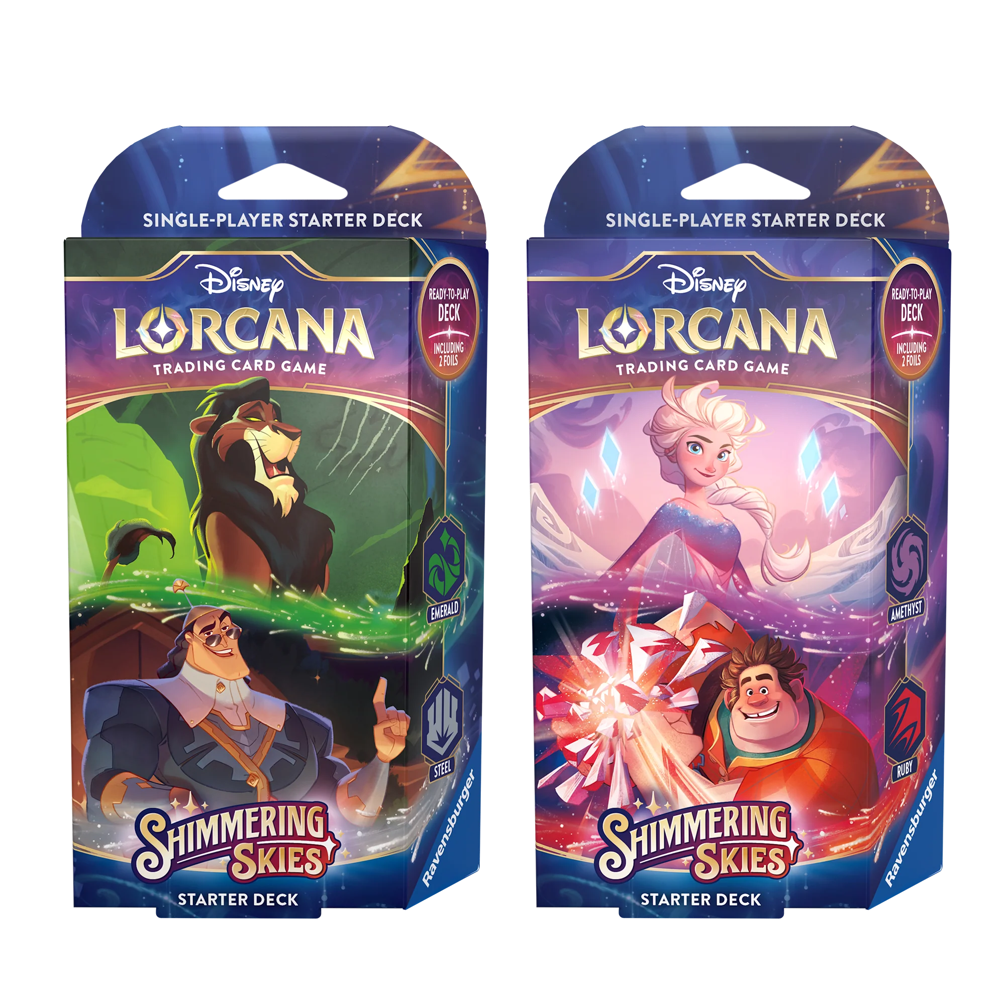 Disney Lorcana TCG: Shimmering Skies - Starter Deck (Set of 2)