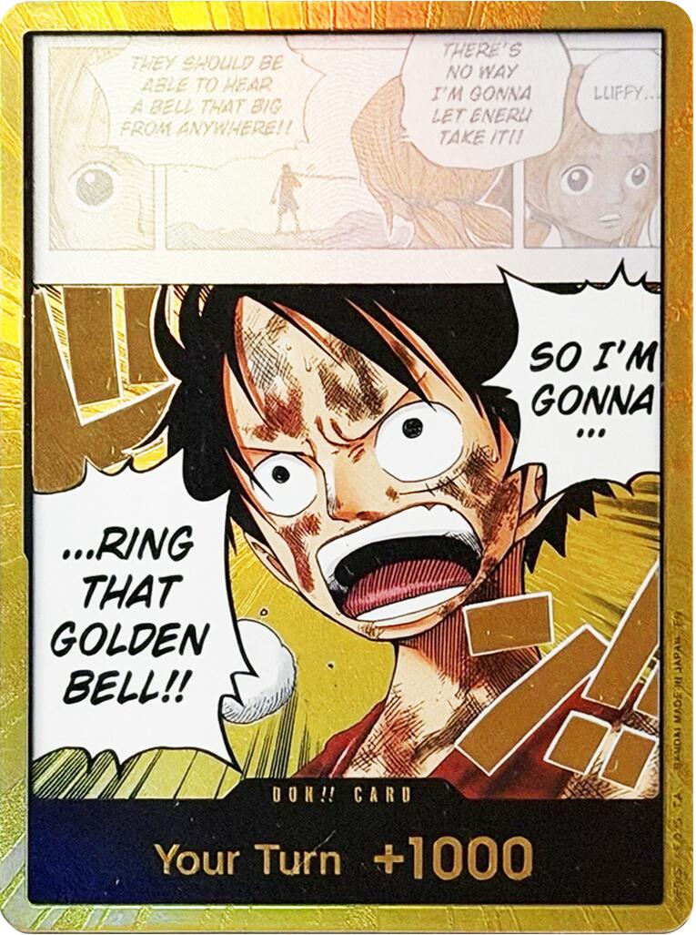 DON!! Card (Luffy) (Gold) - - (Adventure on Kami's Island)