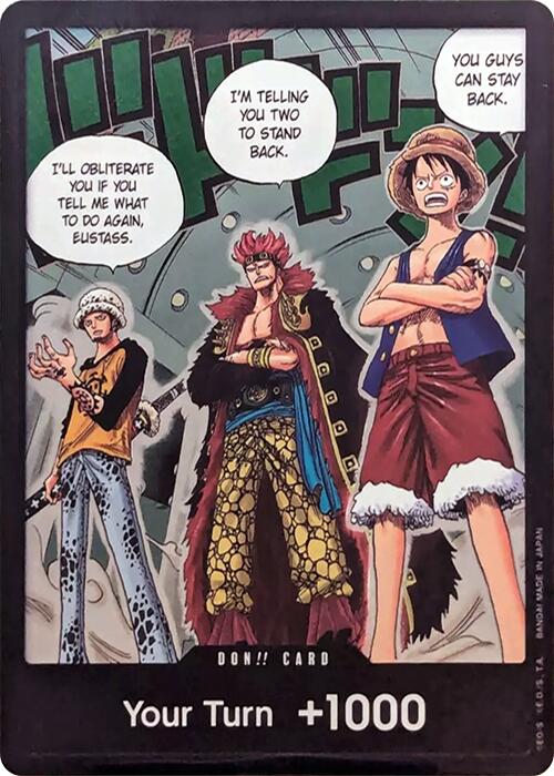 DON!! Card (Trafalgar Law, Eustass Kid and Monkey.D.Luffy) (Double Pack Set Vol. 4) - - (500 Years in the Future)
