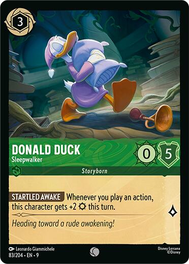 Donald Duck - Sleepwalker - 83/204 - (Fabled)