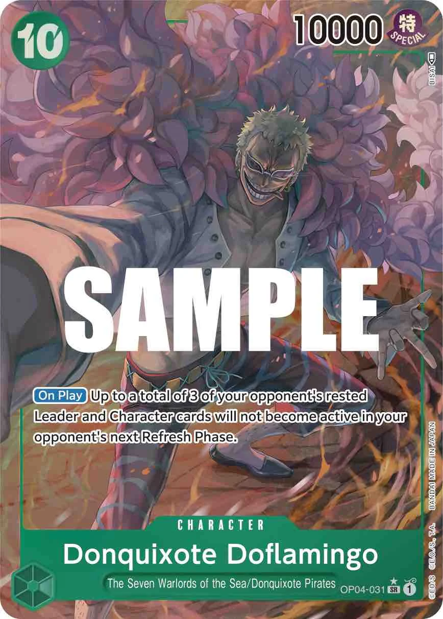 Donquixote Doflamingo (031) (Alternate Art) - OP04-031 - (Kingdoms of Intrigue)