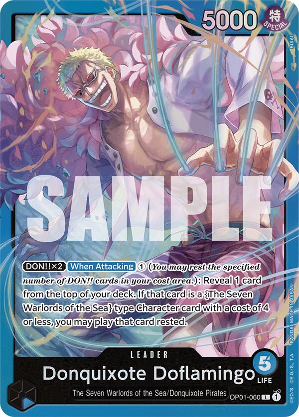 Donquixote Doflamingo (OP01-060) - OP01-060 - (Starter Deck 17: BLUE Donquixote Doflamingo)