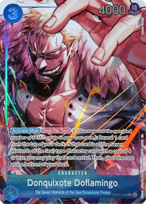 Donquixote Doflamingo (Seven Warlords of the Sea Binder Set) - OP07-048 - (One Piece Promotion Cards)