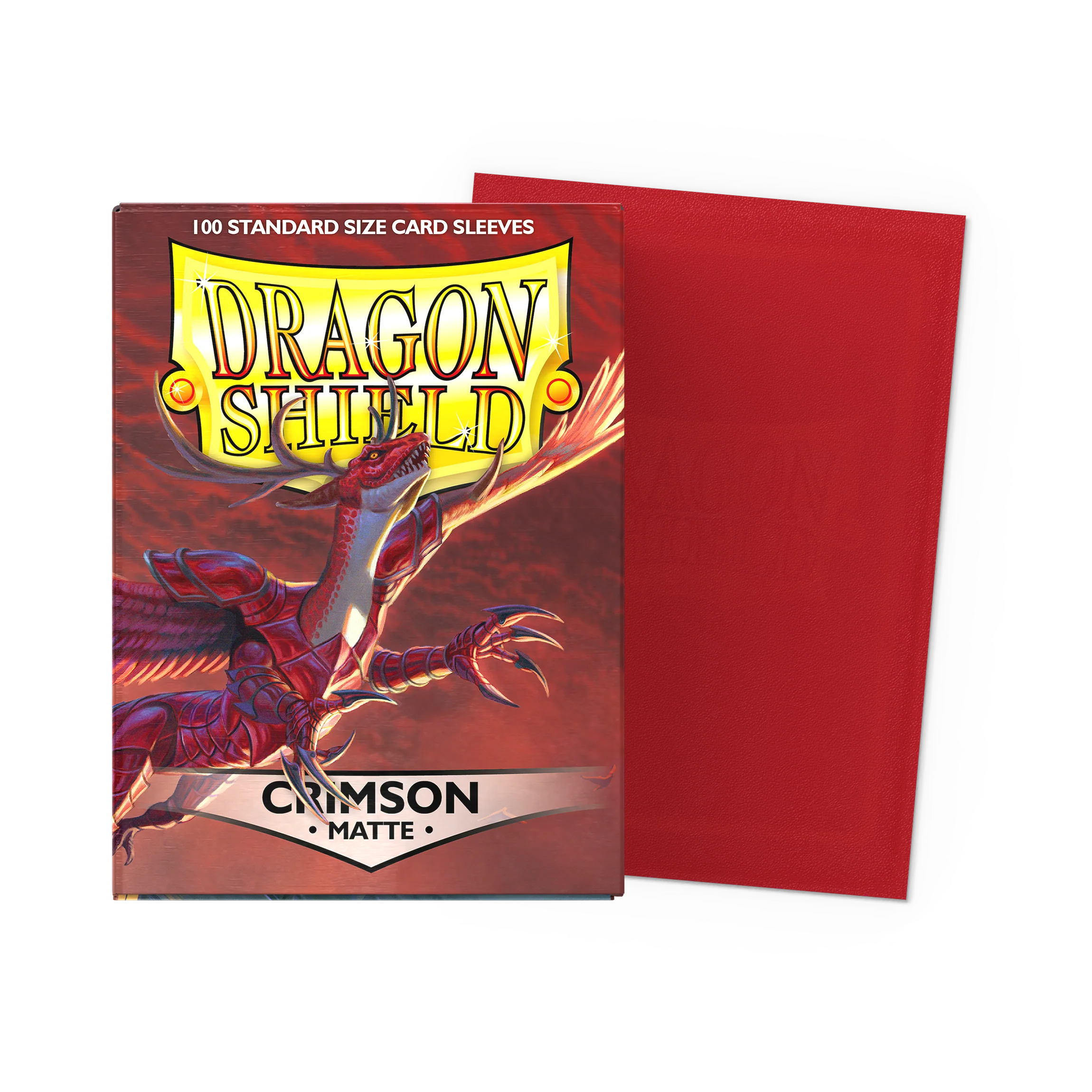 Dragon Shield: Matte Crimson - Standard Size Card Sleeves (100ct)