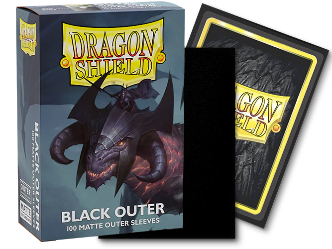 Dragon Shield: Matte Sleeves - Outer Black (100ct)