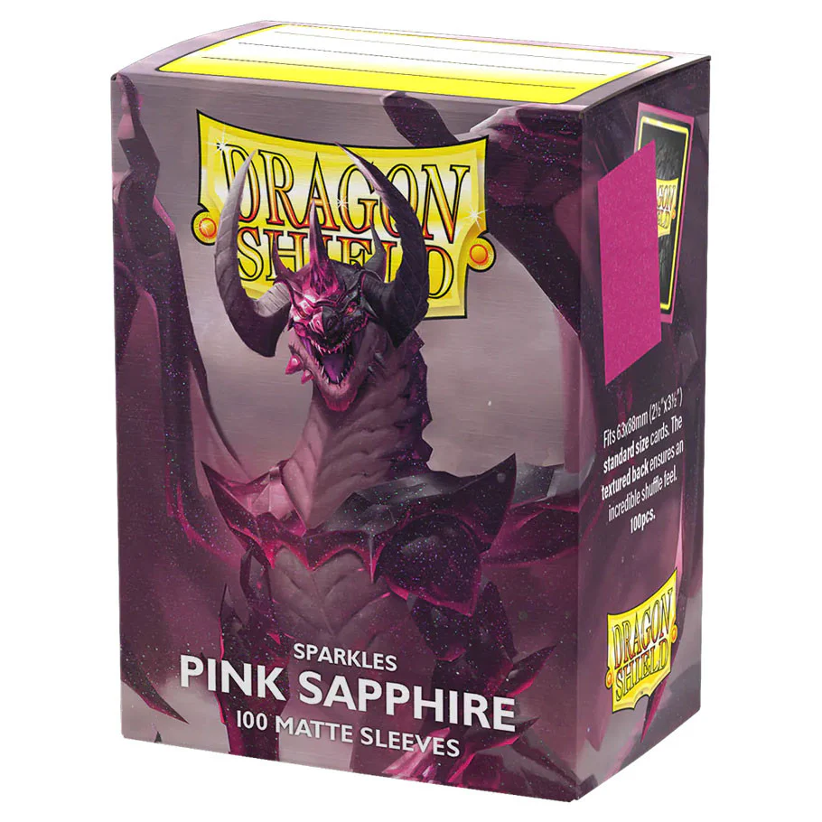 Dragon Shield: Matte - Sparkles Pink Sapphire (100ct)