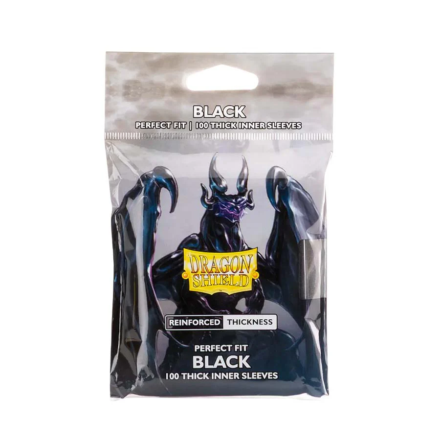 Dragon Shield: Perfect Fit - Thick Inner Sleeves - Black