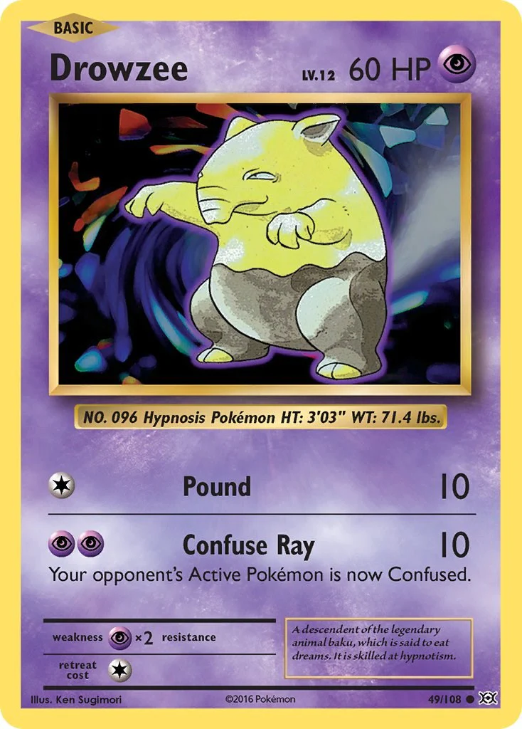 Drowzee - 49/108 - (XY - Evolutions)