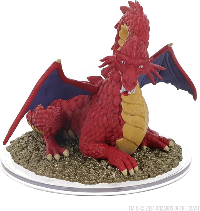 Dungeons & Dragons: Icons of the Realms - 50th Anniversary - Classic Red Dragon Miniature (Set 31) - Image 4