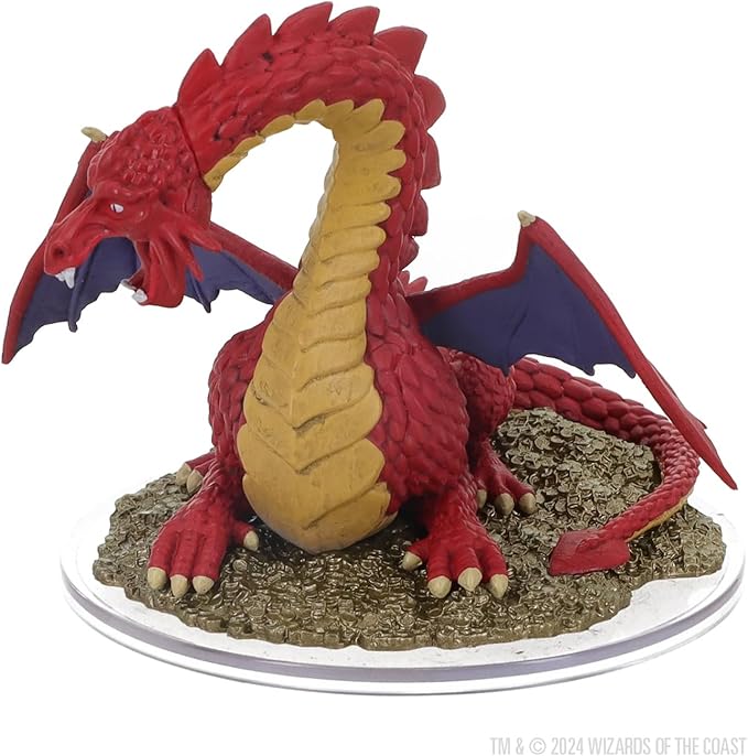 Dungeons & Dragons: Icons of the Realms - 50th Anniversary - Classic Red Dragon Miniature (Set 31) - Image 5