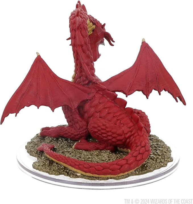 Dungeons & Dragons: Icons of the Realms - 50th Anniversary - Classic Red Dragon Miniature (Set 31) - Image 6