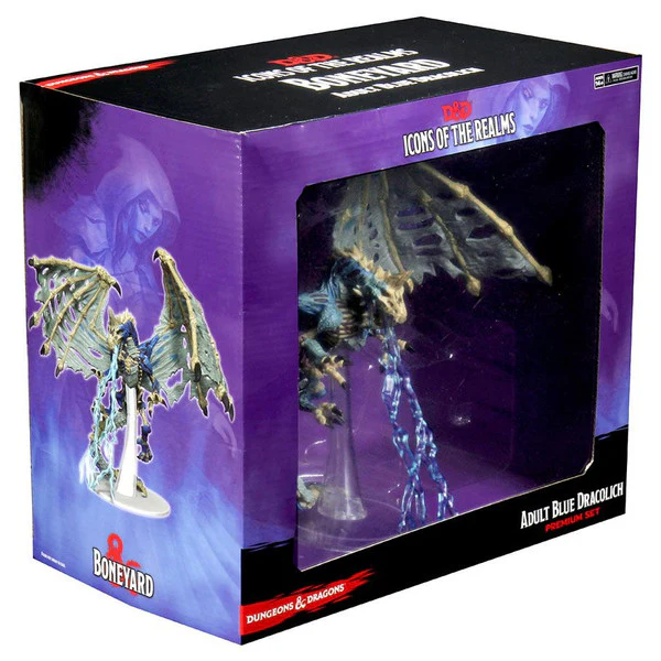 Dungeons & Dragons: Icons of the Realms Premium - Boneyard Blue Dracolich - Image 2