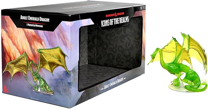 Dungeons & Dragons: Icons of the Realms - Premium Figure Adult Emerald Dragon - Image 2