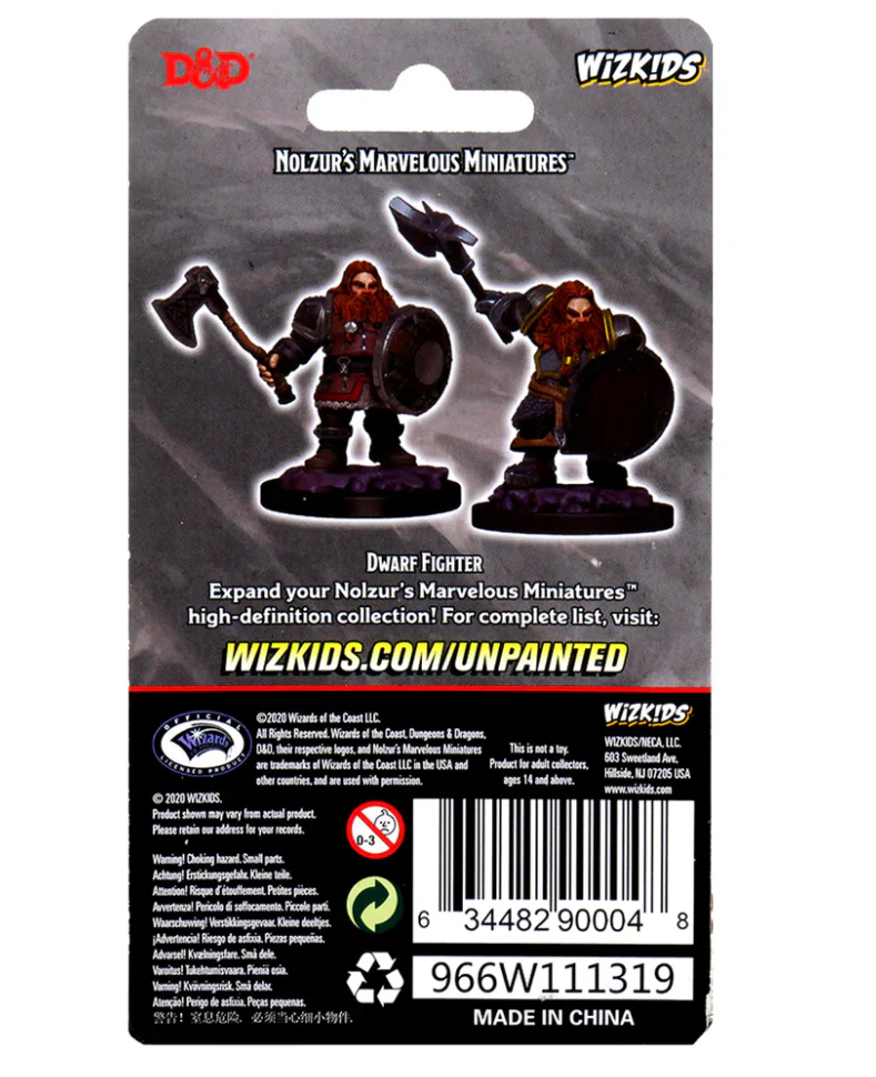Dungeons & Dragons: Nolzur's Marvelous Unpainted Miniatures - W01 Dwarf Male Fighter - Image 3