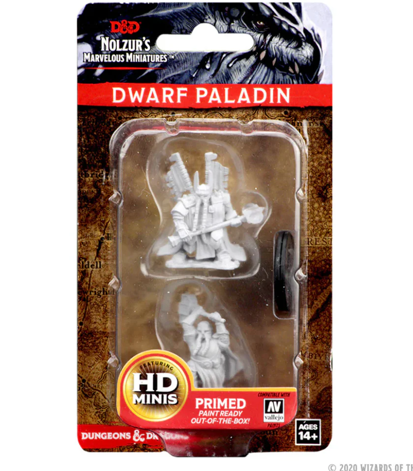 Dungeons & Dragons: Nolzur's Marvelous Unpainted Miniatures - W04 Dwarf Male Paladin - Image 3