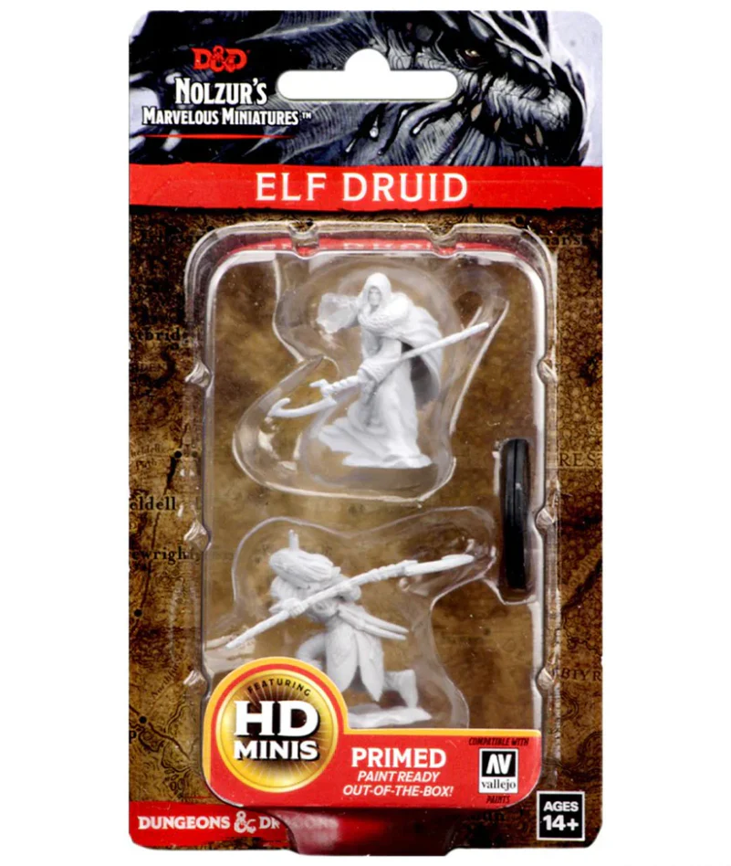 Dungeons & Dragons: Nolzur's Marvelous Unpainted Miniatures - W04 Elf Male Druid - Image 3