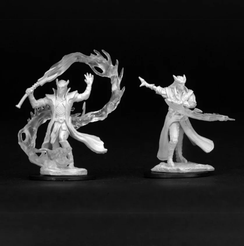 Dungeons & Dragons: Nolzur's Marvelous Unpainted Miniatures - W04 Tiefling Male Sorcerer - Image 2