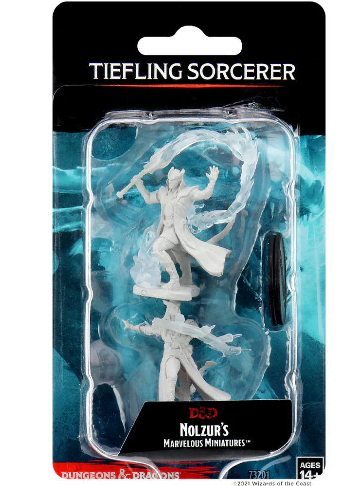 Dungeons & Dragons: Nolzur's Marvelous Unpainted Miniatures - W04 Tiefling Male Sorcerer - Image 3
