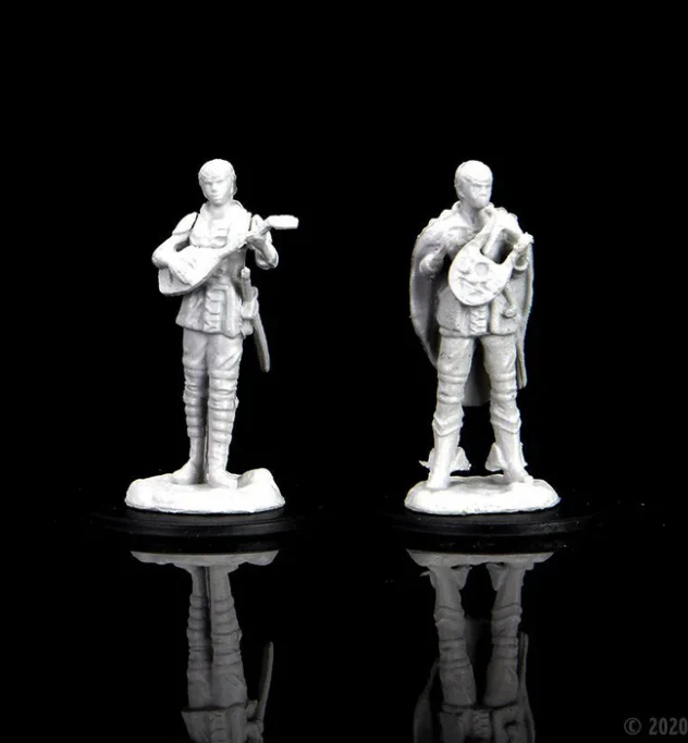 Dungeons & Dragons: Nolzur's Marvelous Unpainted Miniatures - W07 Female Half-Elf Bard - Image 2