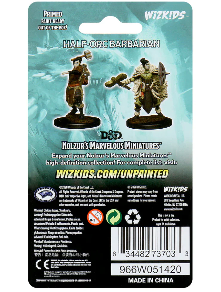 Dungeons & Dragons: Nolzur's Marvelous Unpainted Miniatures - W09 Female Half-Orc Barbarian - Image 4