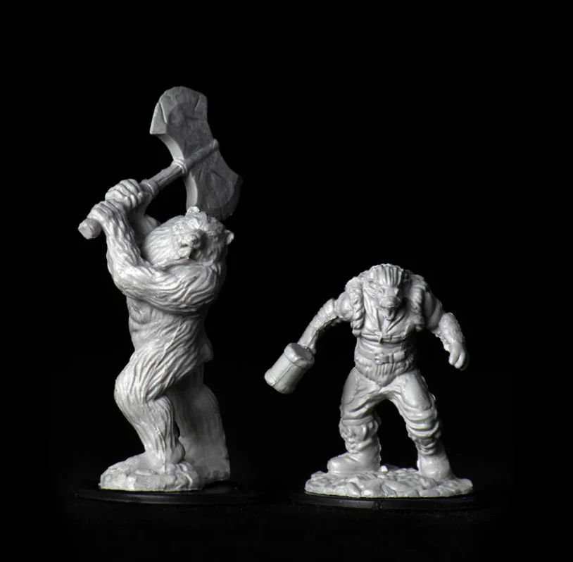 Dungeons & Dragons: Nolzur's Marvelous Unpainted Miniatures - W09 Wereboar & Werebear - Image 2