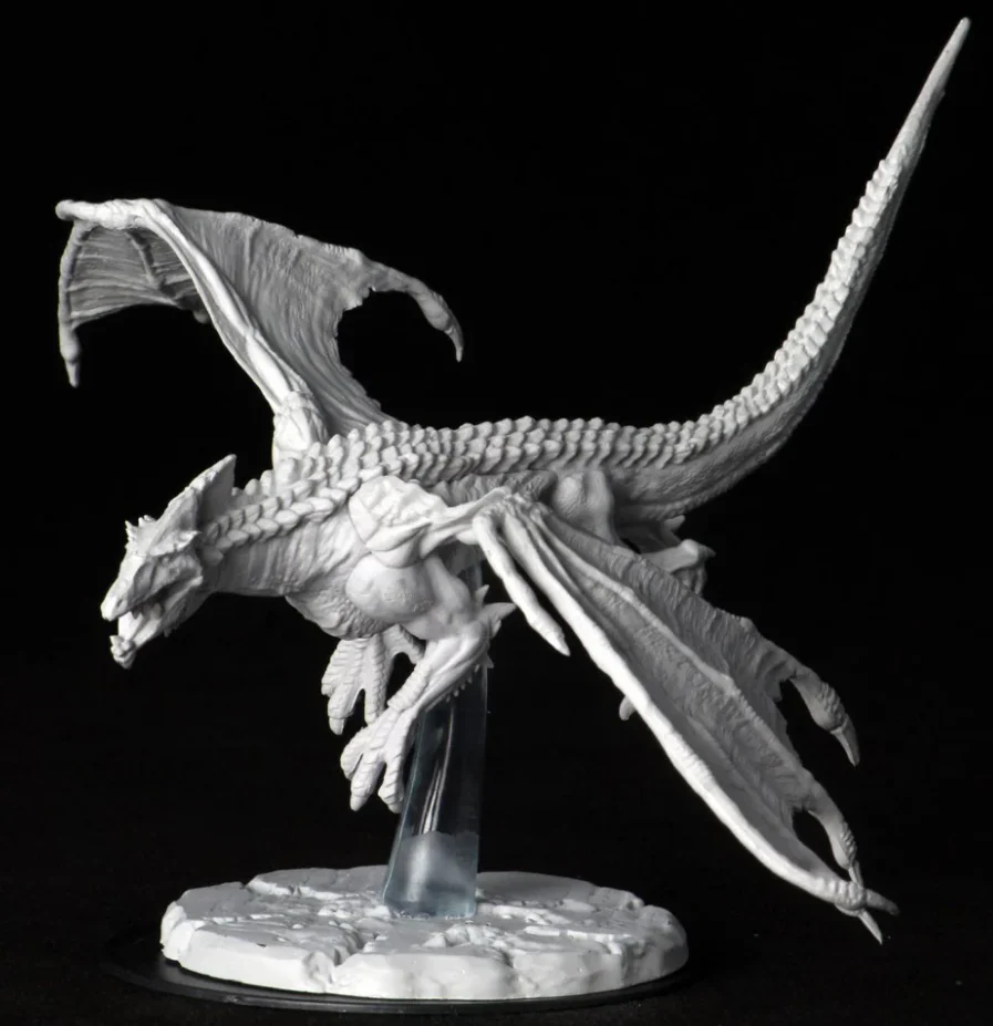 Dungeons & Dragons: Nolzur's Marvelous Unpainted Miniatures - W09 Young White Dragon - Image 2