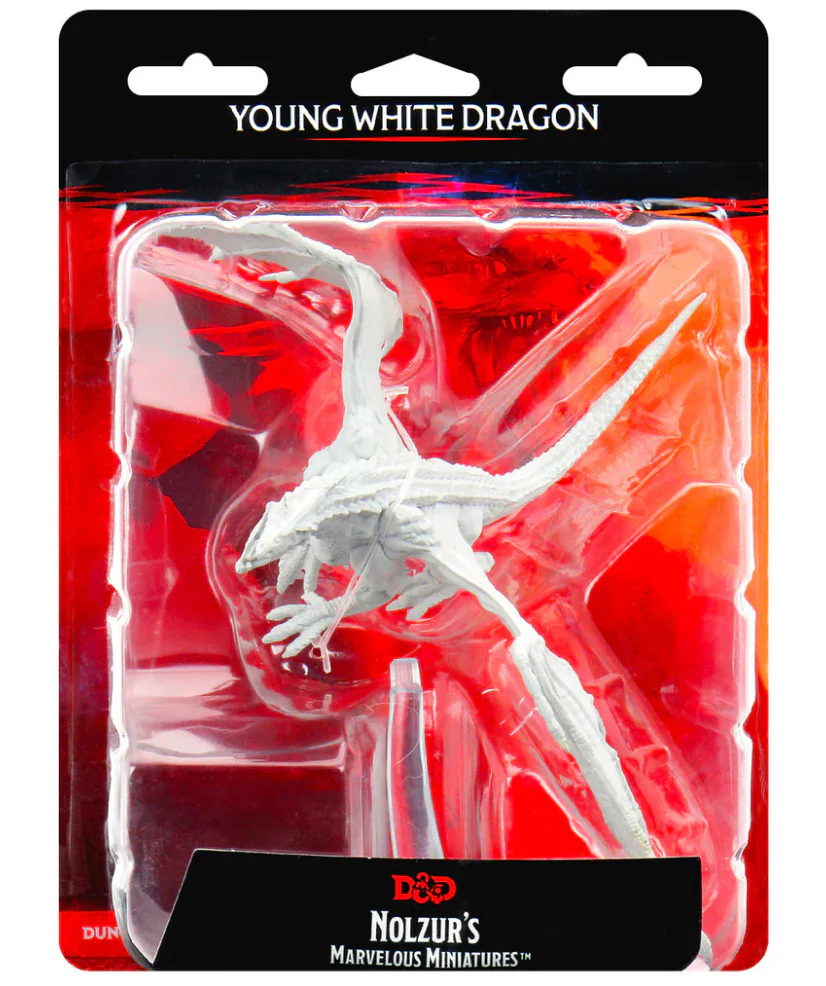 Dungeons & Dragons: Nolzur's Marvelous Unpainted Miniatures - W09 Young White Dragon - Image 3