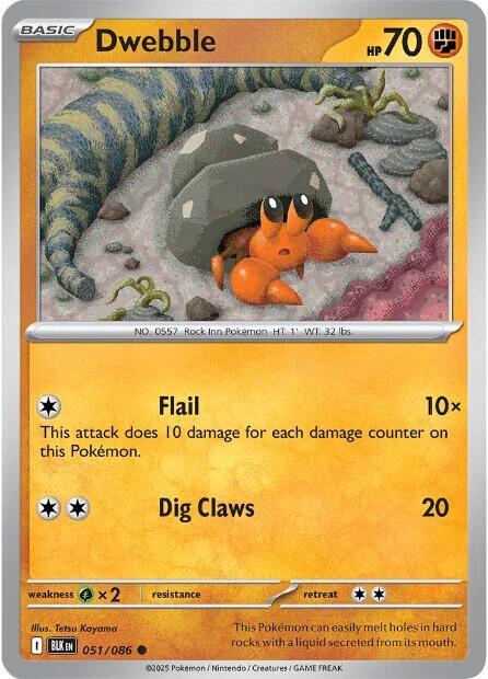 Dwebble - 051/086 - (SV: Black Bolt)