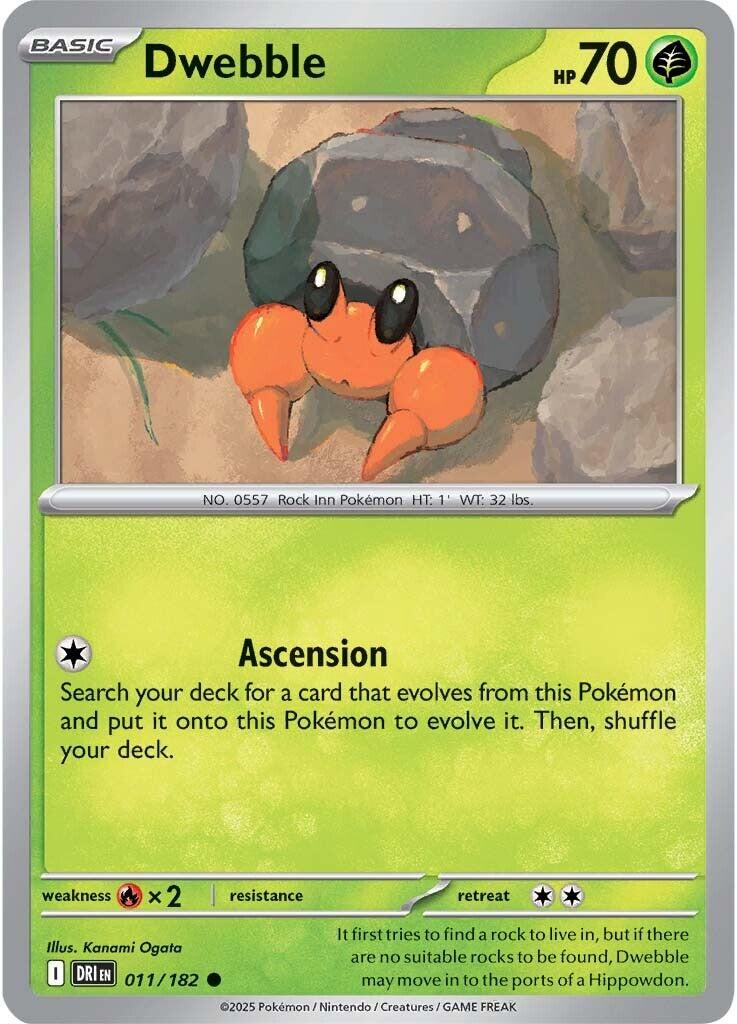 Dwebble - 011/182 - (SV10: Destined Rivals)