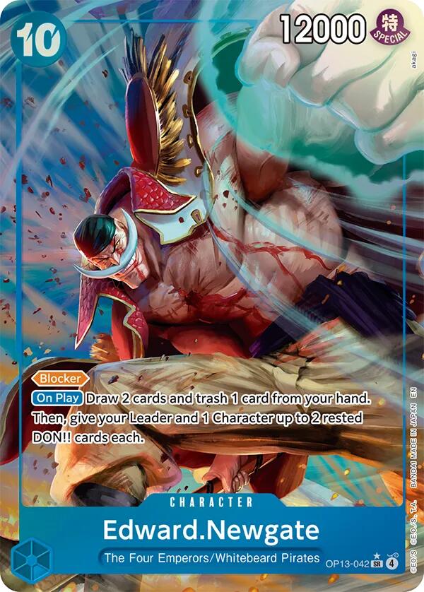 Edward.Newgate (Alternate Art) - OP13-042 - (Carrying On His Will)