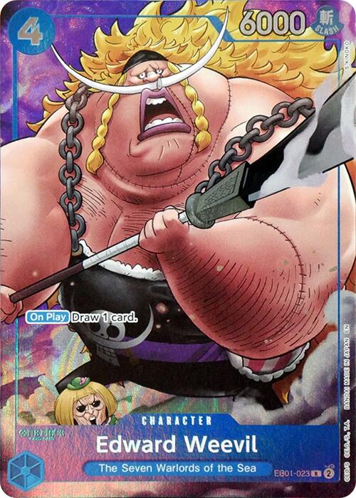 Edward Weevil (Seven Warlords of the Sea Binder Set) - EB01-023 - (One Piece Promotion Cards)