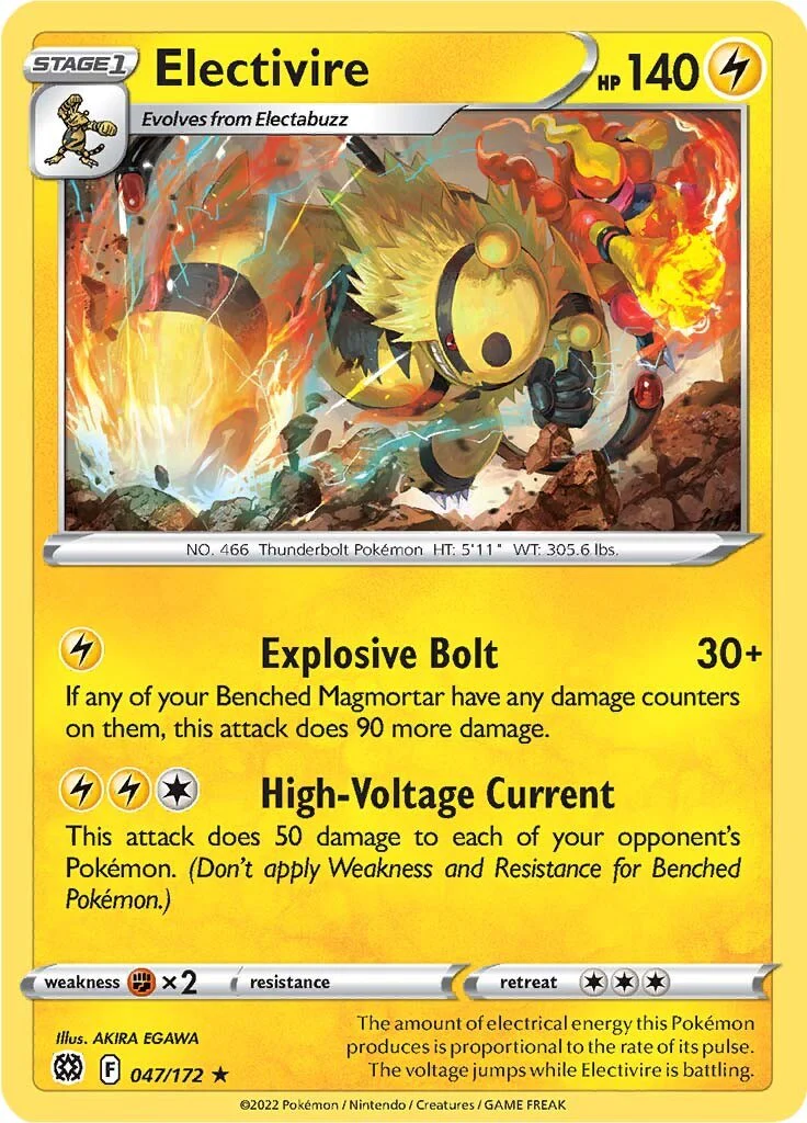 Electivire - 047/172 - (SWSH09: Brilliant Stars)