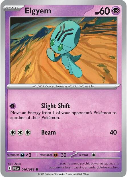Elgyem - 040/086 - (SV: Black Bolt)