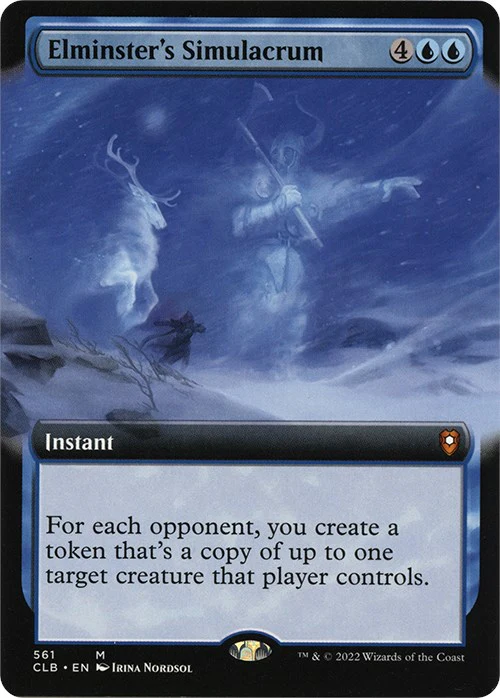 Elminster's Simulacrum (Extended Art) - 561 - (Commander Legends: Battle for Baldur's Gate)